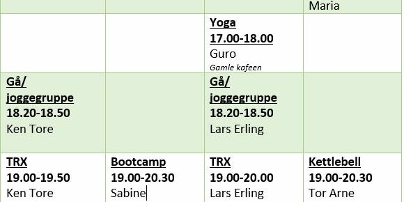 Timeplan fra okt 2019